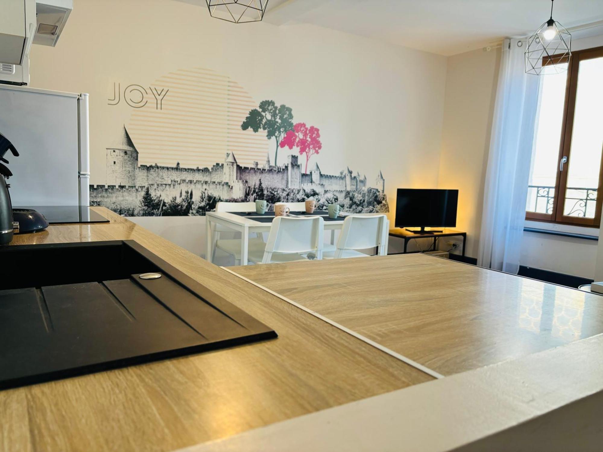 Spacieux, Climatise, Quartier Calme, Proche Chateau, Le Cocon De Joy Carcassonne Exterior photo